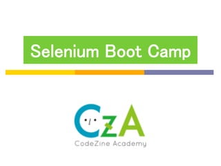 Selenium Boot Camp	
 