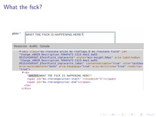 What the fsck?
 
