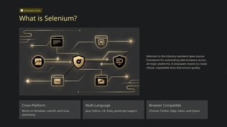 Selenium-Notes-Mastering-Web-Automation-Testing. | PPTX