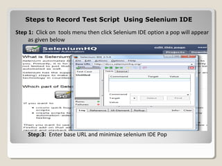 Steps to write Selenium | PPT