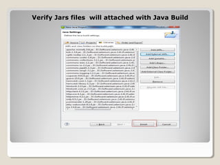 Verify Jars files will attached with Java BuildVerify Jars files will attached with Java Build
 
