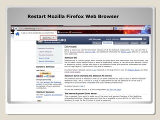Restart Mozilla Firefox Web Browser
 