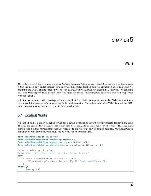 Selenium python | PDF