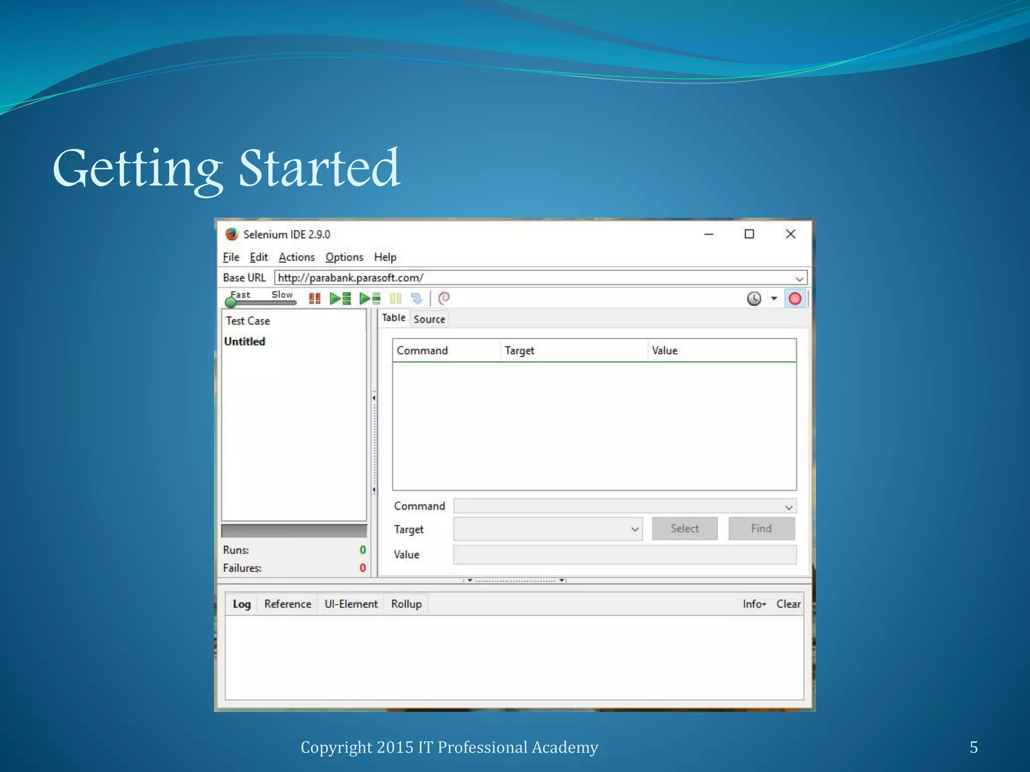 Getting Started
Copyright 2015 IT Professional Academy 5
 