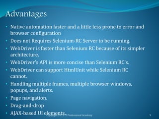 Selenium topic 3 -Web Driver Basics | PPT