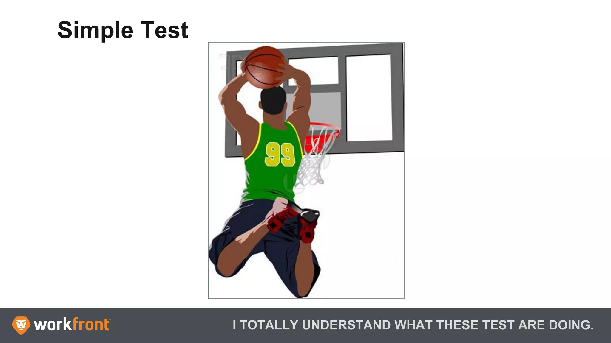 I TOTALLY UNDERSTAND WHAT THESE TEST ARE DOING.
Simple Test
 