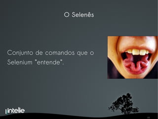 O Selenês Conjunto de comandos que o  Selenium ”entende”. 