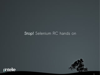 Stop!  Selenium RC hands on 