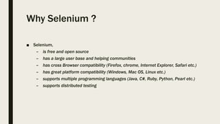 Selenium Automation | PPT