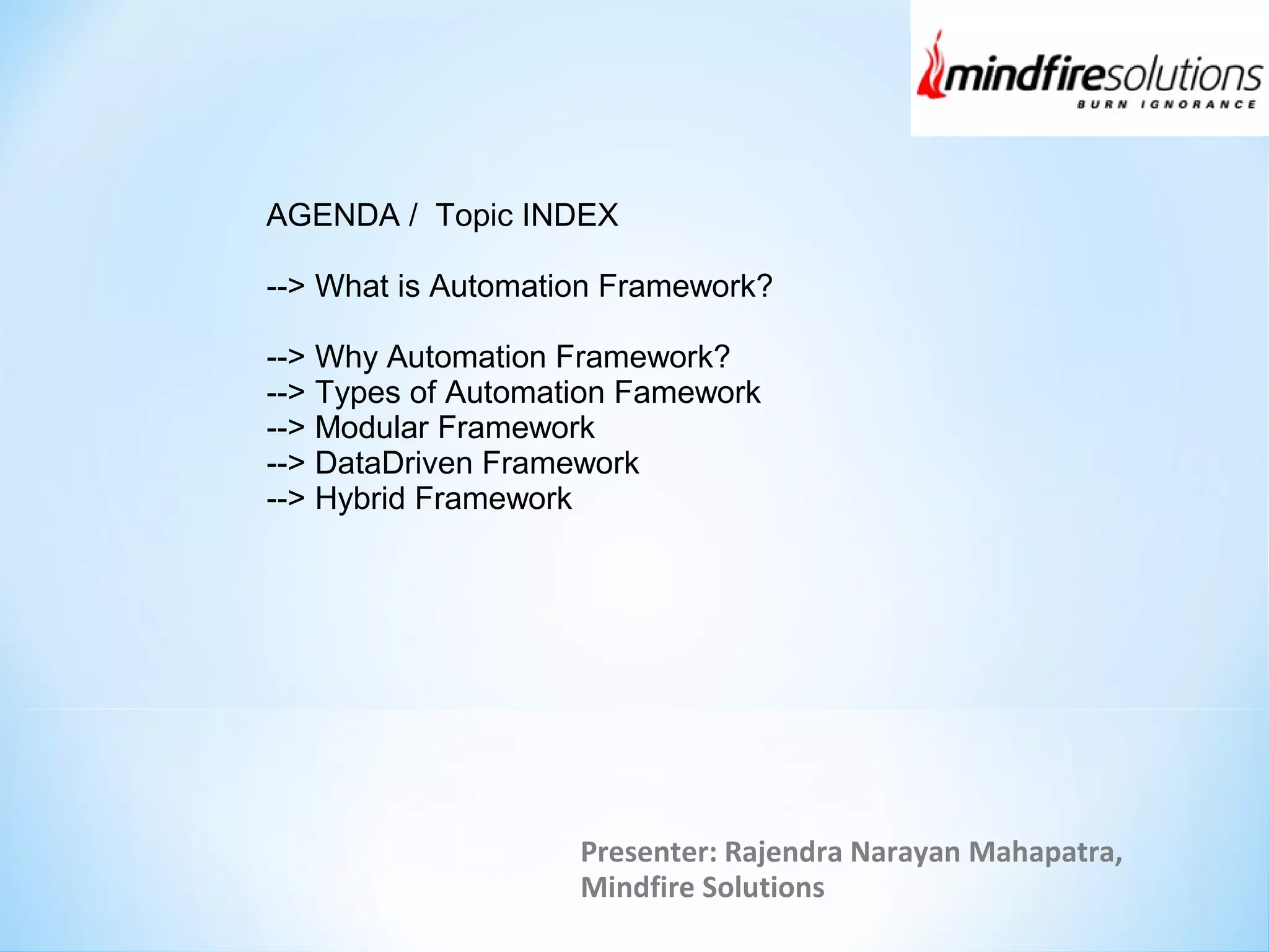 Selenium Automation Framework | PPT