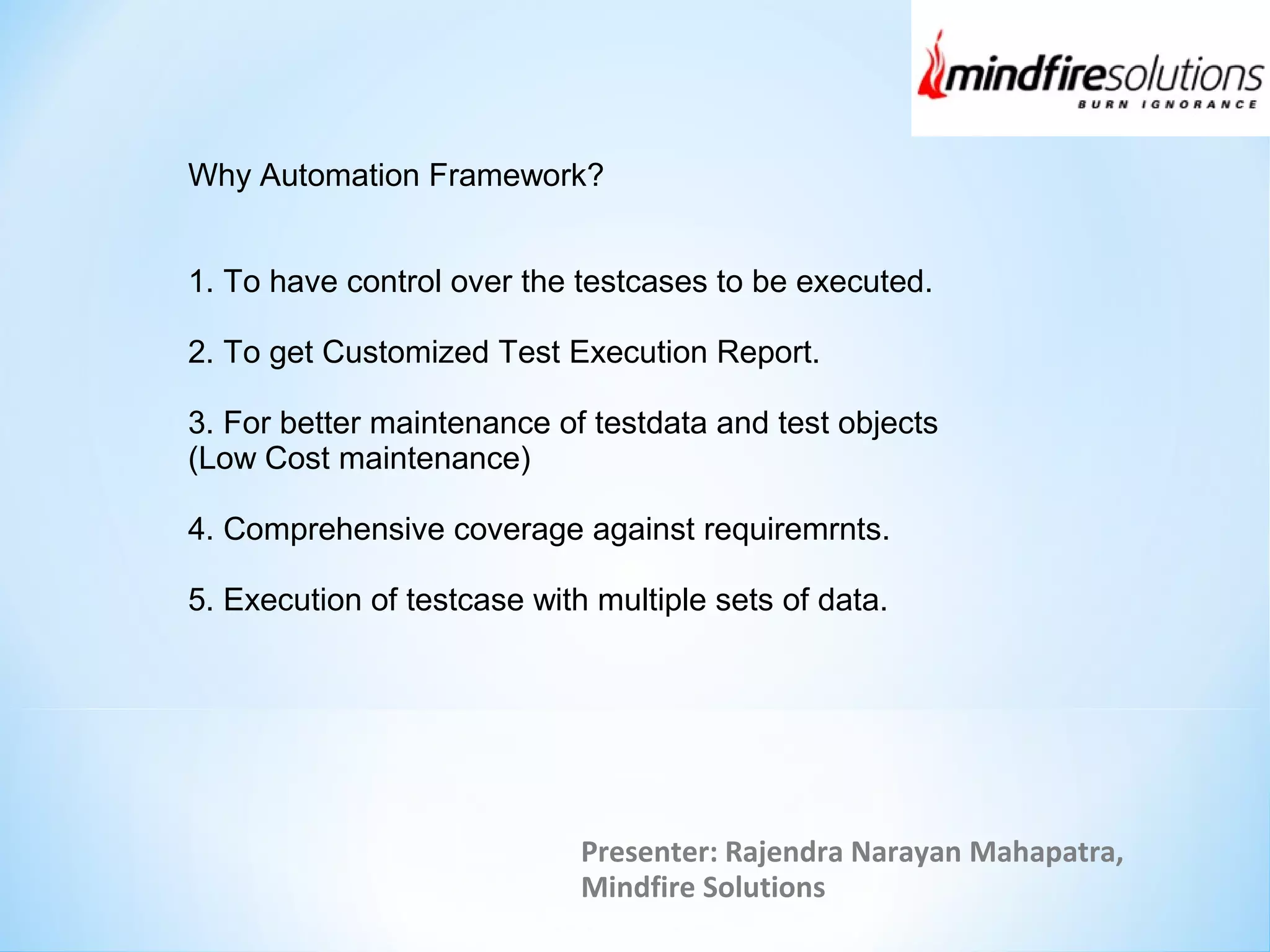 Selenium Automation Framework | PPT