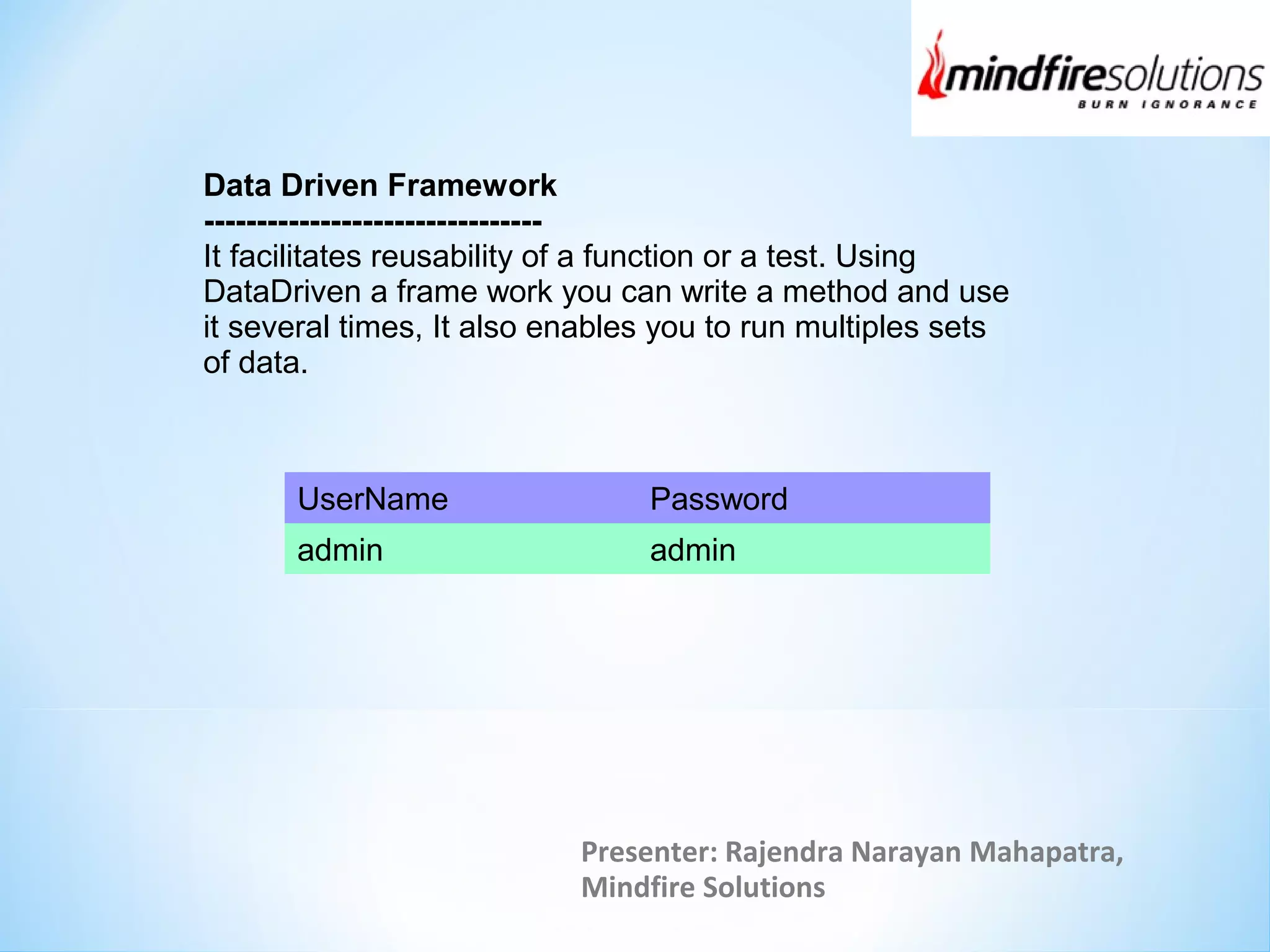 Selenium Automation Framework | PPT