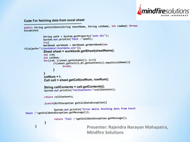 Selenium Automation Framework | PPT