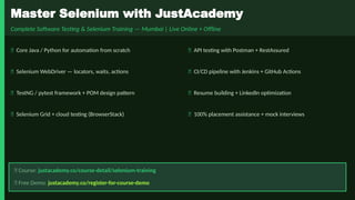 Comprehensive Selenium Automation Testing Guide for QA Professionals | PPTX