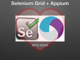 Selenium Grid + Appium
BFFS 4EVER
 