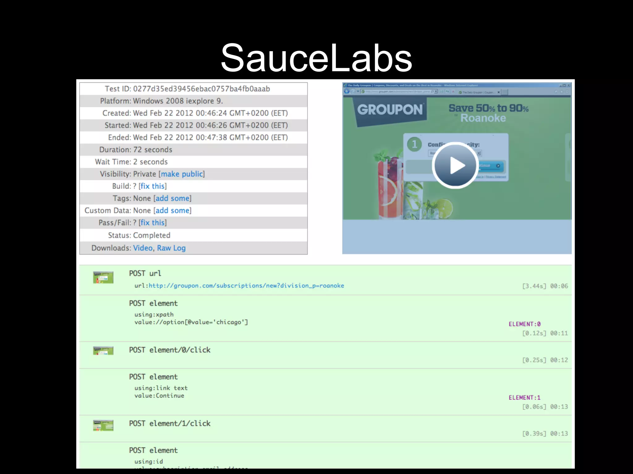 SauceLabs