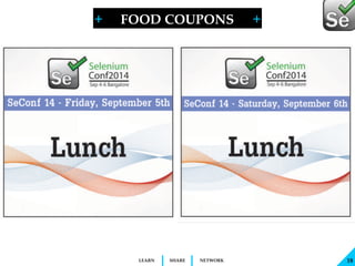 + + 
FOOD COUPONS 
LEARN SHARE NETWORK 
18 
 