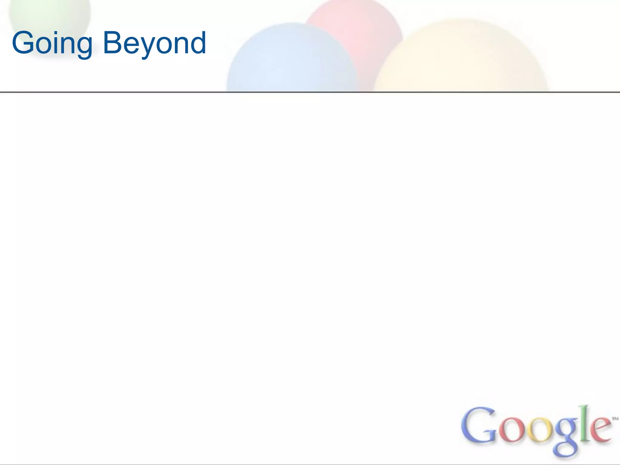 Going Beyond
 