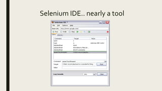Selenium IDE.. nearly a tool
 