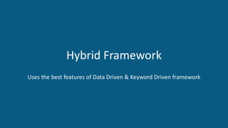 Selenium Framework using Java | Selenium Tutorial | Selenium Training ...