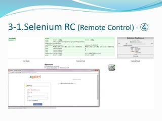 3-1.Selenium RC (Remote Control) - ④ 
 
