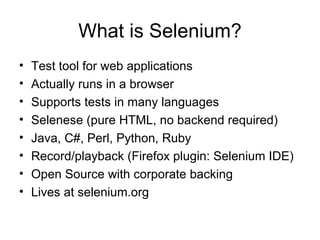 Introduction to Selenium | PPT