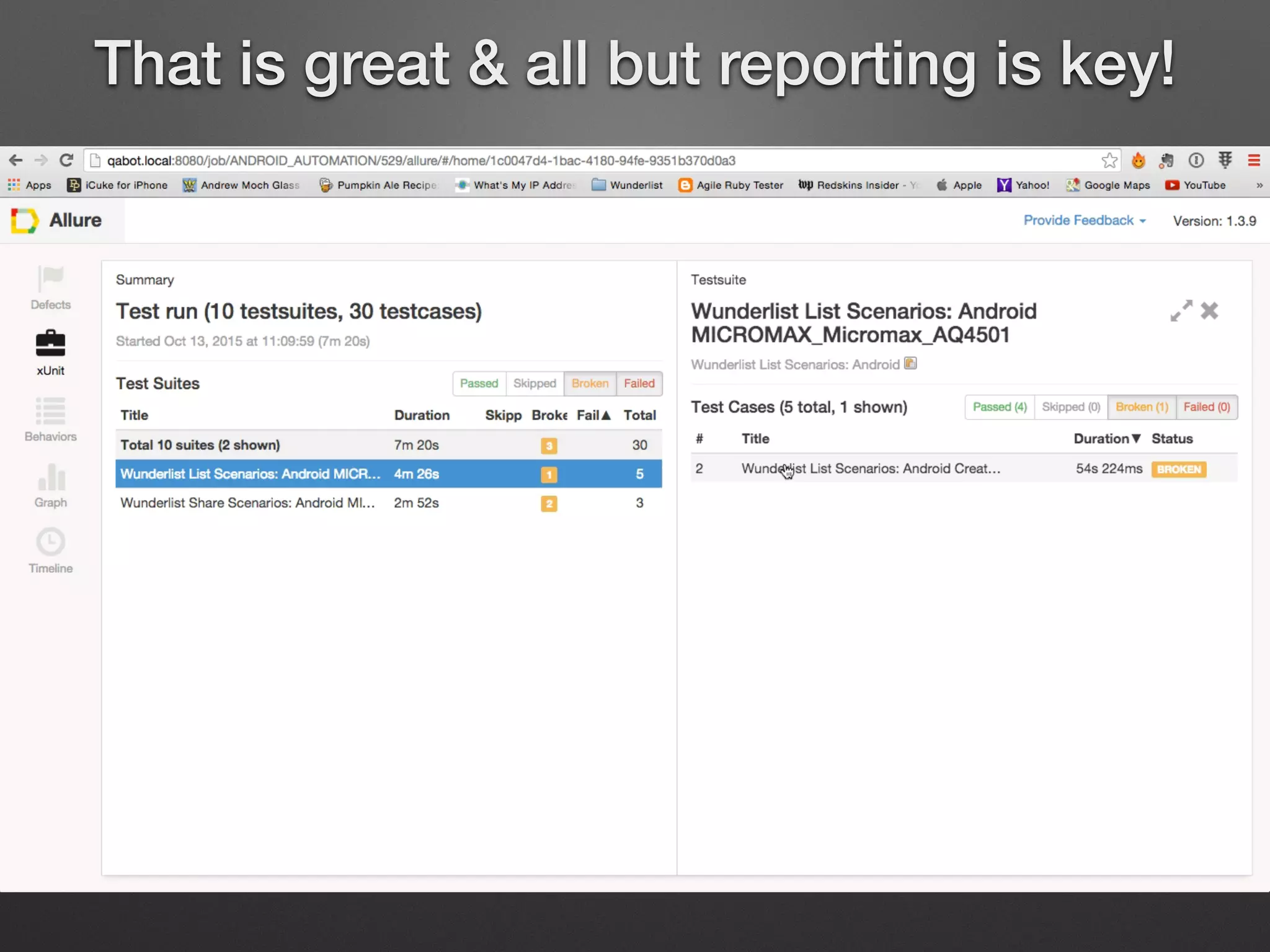 That is great & all but reporting is key!
 