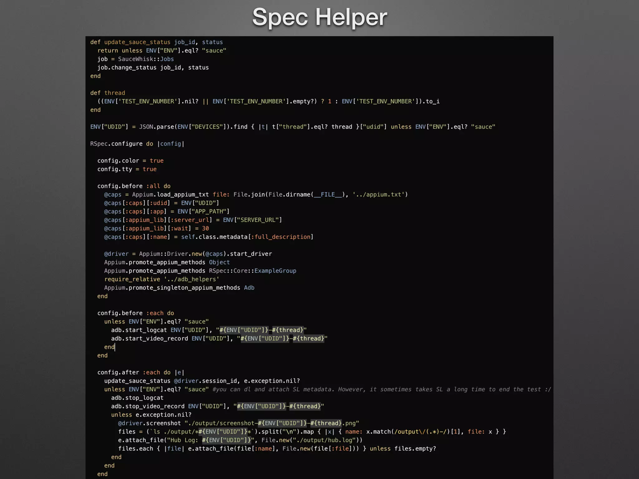 Spec Helper
 