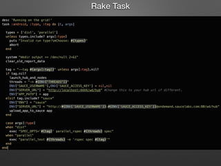 Rake Task
 