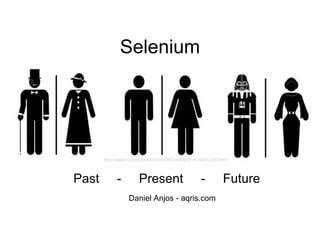 Selenium Past  -  Present  -  Future Daniel Anjos - aqris.com http://kaiser-s.deviantart.com/art/PAST-PRESENT-FUTURE-138729401 