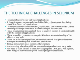 Selenium ppt | PPTX