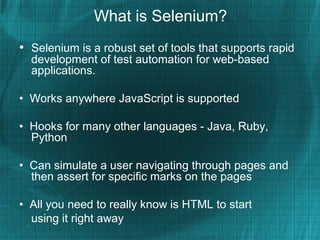 Selenium Introduction | PPT