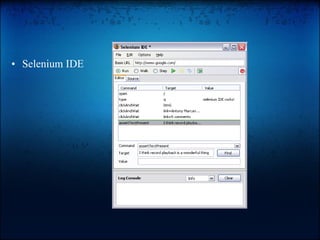   Selenium IDE 
