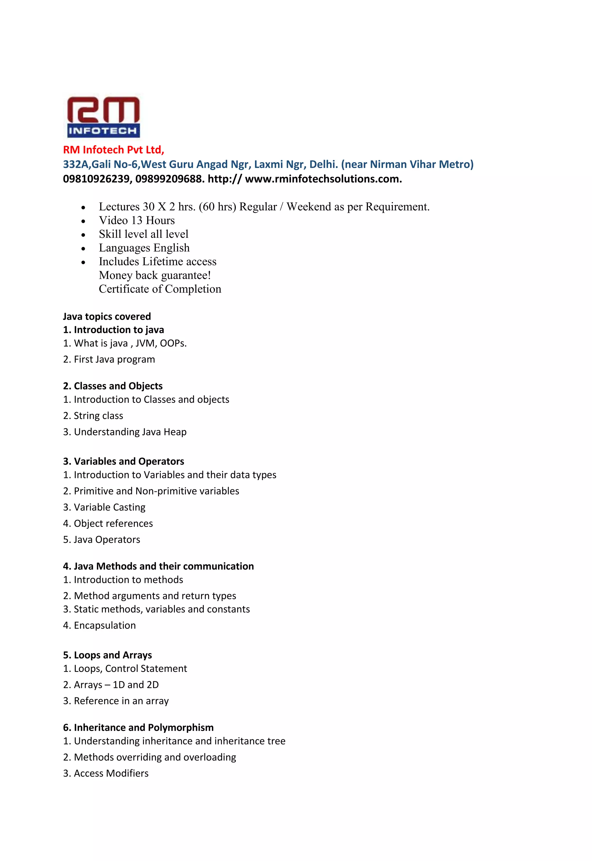 Selenium syllabus | PDF