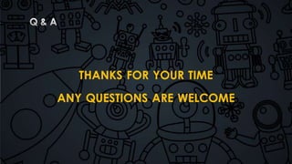 THANKS FOR YOUR TIME 
ANY QUESTIONS ARE WELCOME 
