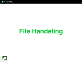 File Handeling
 