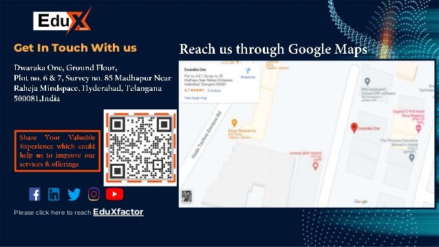 CREDITS: This presentation template was
created by Slidesgo, including icons by Flaticon,
and infographics & images by Freepik.
Get In Touch With us
Please click here to reach EduXfactor
 