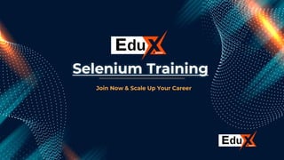 Selenium Training
Join Now & Scale Up Your Career
 
