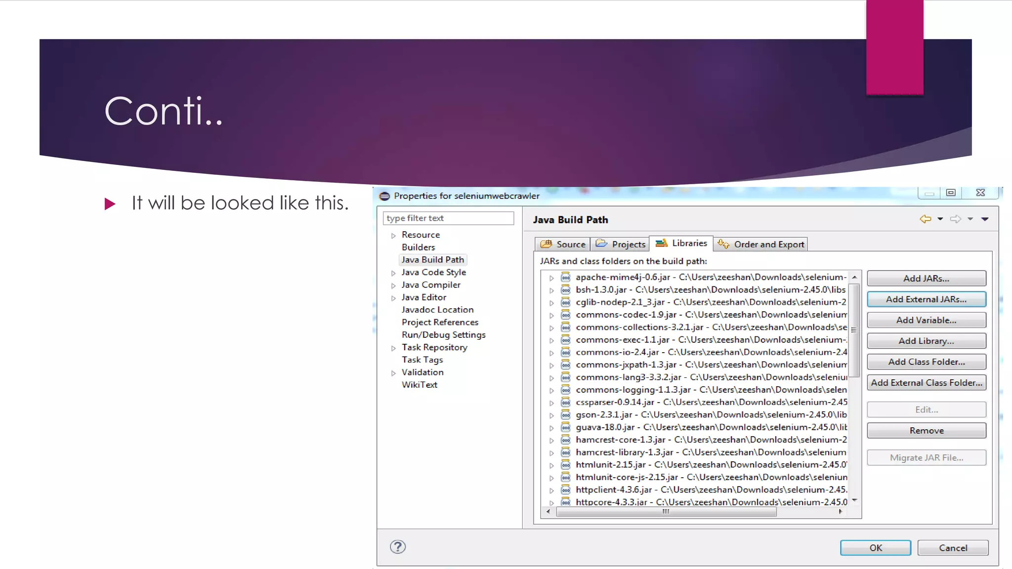 Conti..
 It will be looked like this.
 