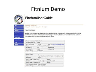 Fitnium Demo