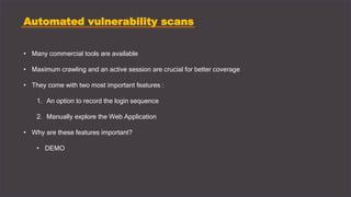 Automating security test using Selenium and OWASP ZAP - Practical ...
