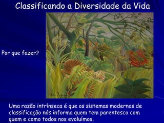 Homologia versus Analogia
Analogia: Atributos de função similar e estrutura superficial similar que não
têm uma descendência ancestral comum.


                                                               cavalo
      litopterno




                   Pé de um dedo                 Pé de um dedo

   Analogia é a similaridade devido a evolução convergente..
   A analogia confundida por homologia confunda a filogenia.
 