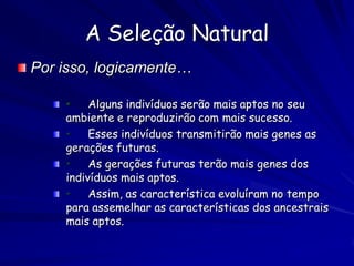 Aptidão

Uma medida do sucesso biológico
O número de genes ou genomas
  colocados na próxima geração
A contribuição proporcional de
  um indivíduo a gerações
  futuras
 