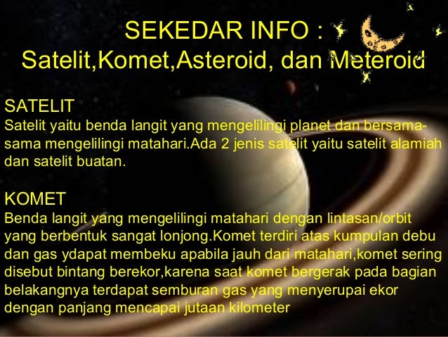 peredaran bendabenda angkasa