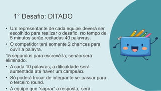 Seletiva para Desafios de lingua portuguesa.pptx