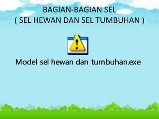 BAGIAN-BAGIAN SEL
( SEL HEWAN DAN SEL TUMBUHAN )
 