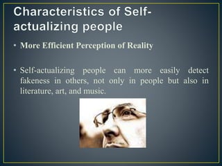Self actualization-------realizing one's potential | PPTX