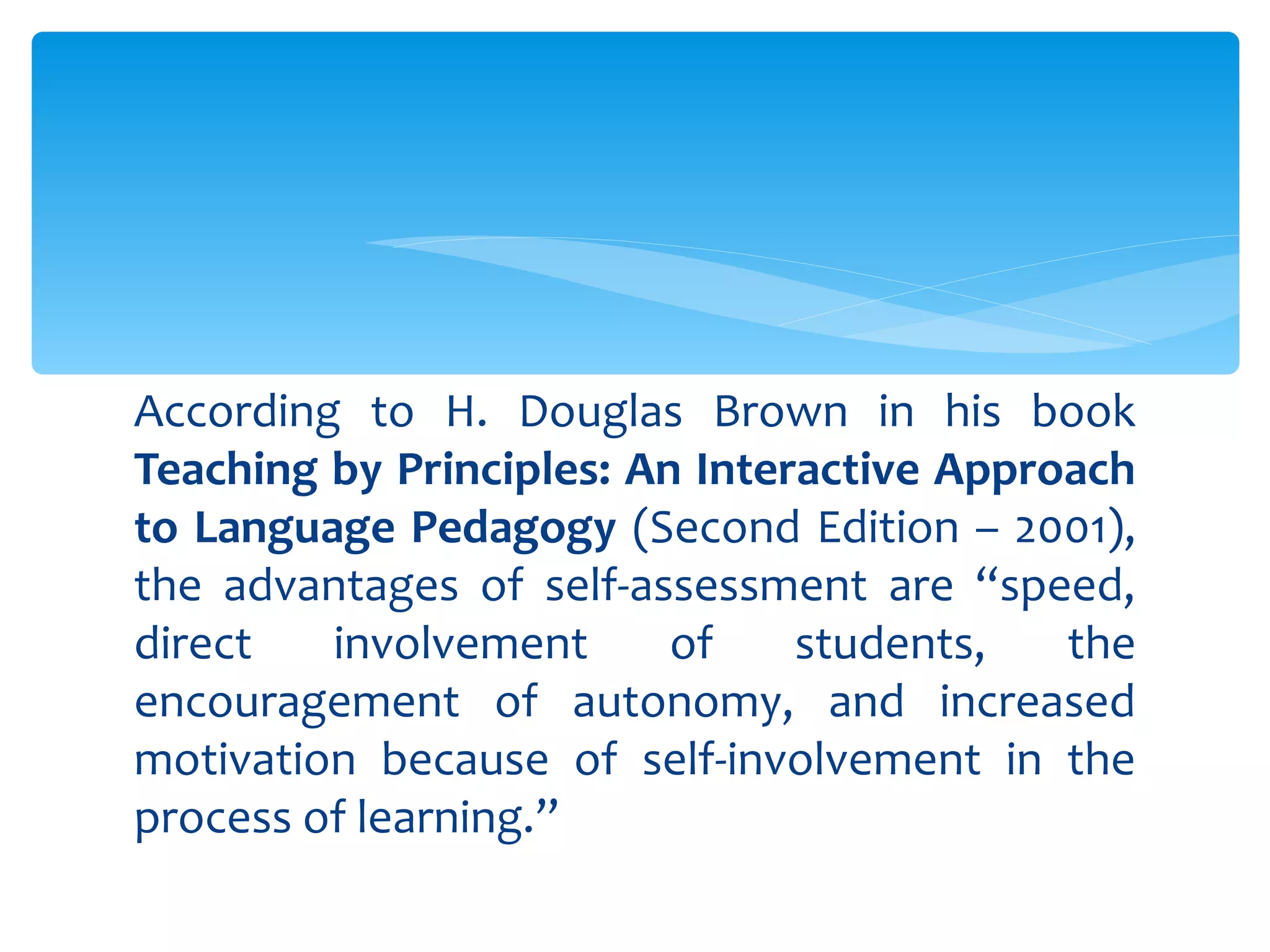 Self-assessment | PPT