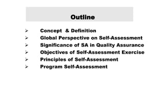 Self-Assessment: Concept and Process 