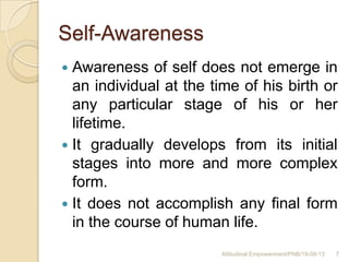 Self awareness | PPTX